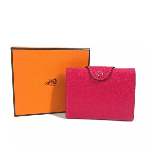 HERMES Serie Iliad Compact coin purse Card Case Folded wallet Unused - Picture 14 of 14